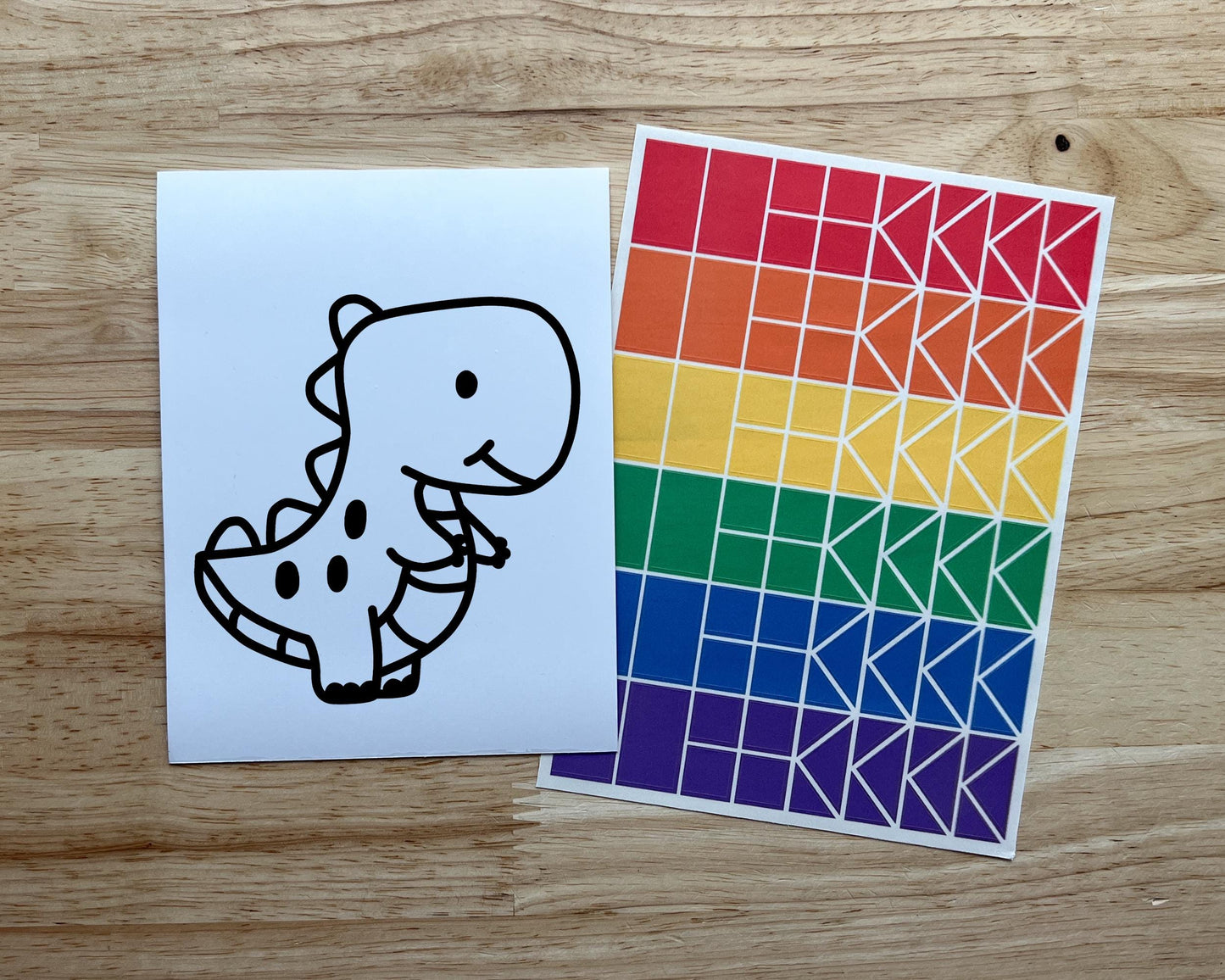 Dinosaur Suncatcher Sticker Craft Kit