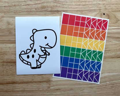 Dinosaur Suncatcher Sticker Craft Kit