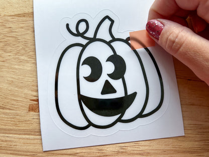 Jack O Lantern Suncatcher Sticker Halloween Craft Kit, Set of 4