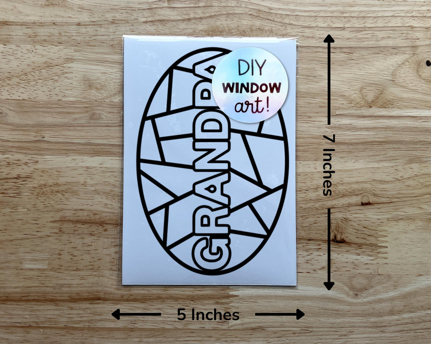 Grandpa Suncatcher Sticker Craft Kit