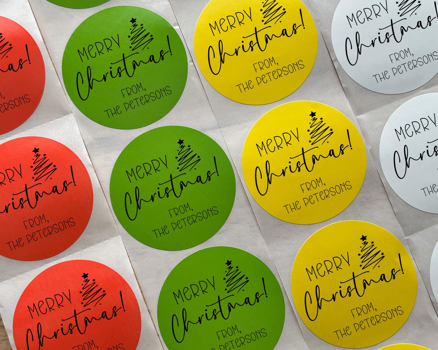 Merry Christmas Gift Labels (Set of 10)