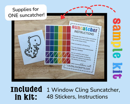 Mini Candy Cane Suncatcher, Christmas Craft Kit