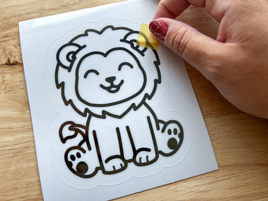 Lion Suncatcher Sticker Craft Kit