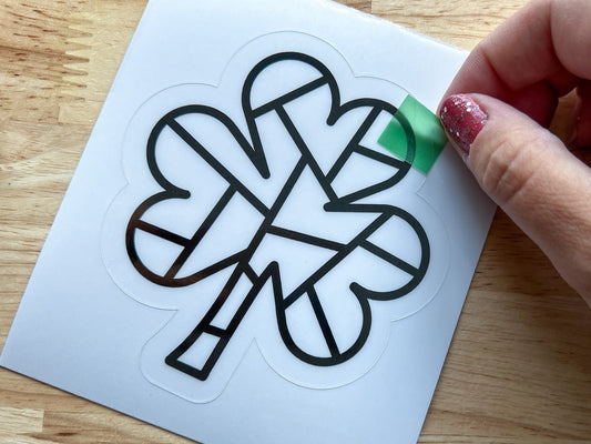 Shamrock Suncatcher Sticker Craft Kit