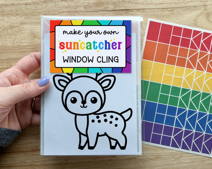 Deer Suncatcher Sticker Craft Kit