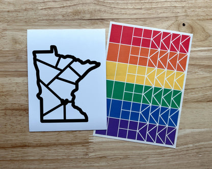 Minnesota Suncatcher Sticker Craft Kit