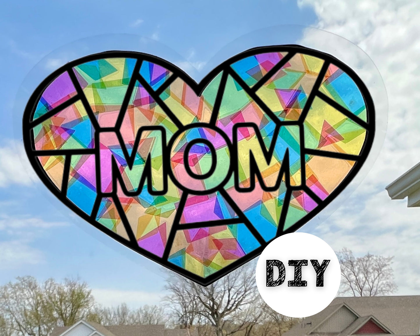 Mom Suncatcher Sticker Craft Kit