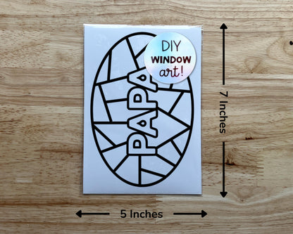 Papa Suncatcher Sticker Craft Kit