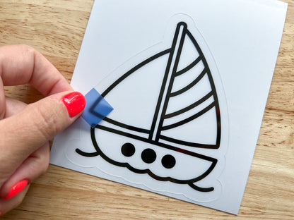 Sailboat Suncatcher Sticker Craft Kit