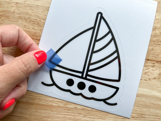 Sailboat Suncatcher Sticker Craft Kit