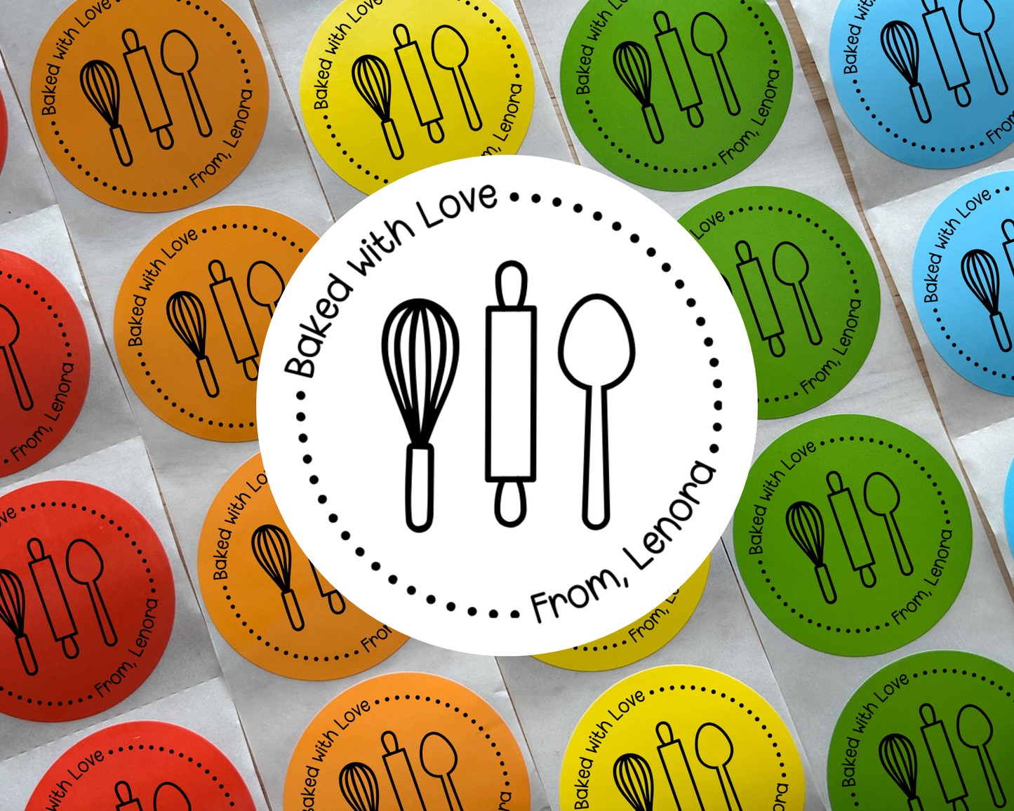 Baked with Love Gift Label (Set of 10)