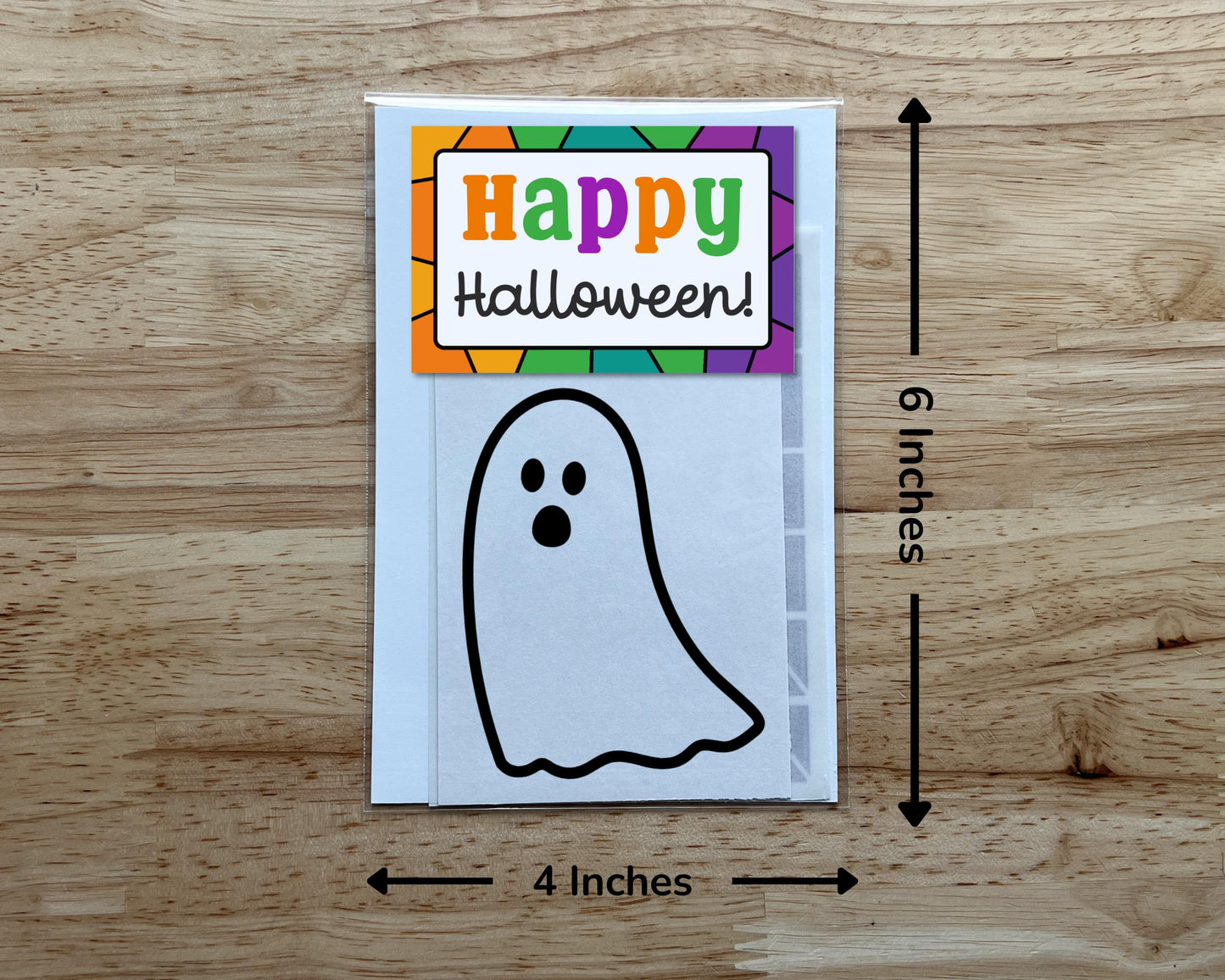 Mini Ghost Halloween Suncatcher Sticker Craft Kit