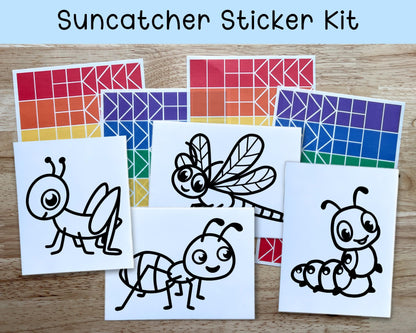 Insect Suncatcher Sticker Craft Kit, Set of 4