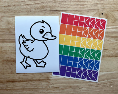 Duck Suncatcher Sticker Craft Kit