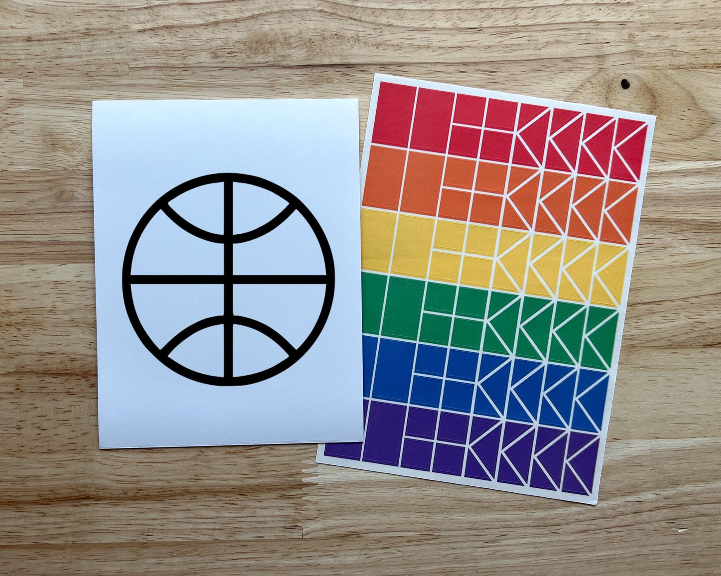 Basketball Suncatcher Craft Party Favor