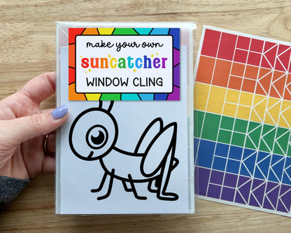 Grasshopper Suncatcher Sticker Craft Kit