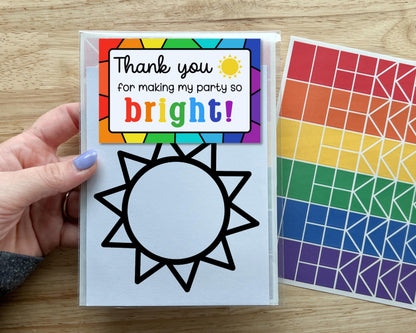 Sun Suncatcher Craft Party Favor