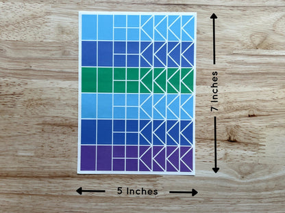 Winter Stained Glass Stickers