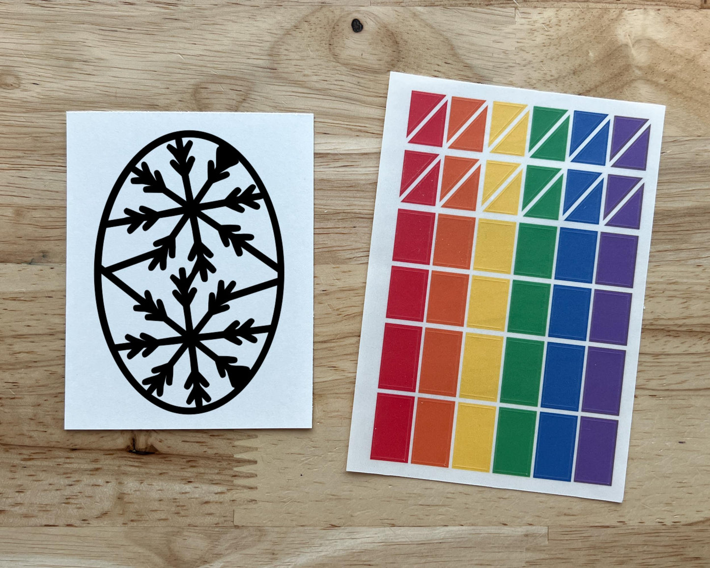 Mini Snowflake Suncatcher Sticker Holiday Craft Kit