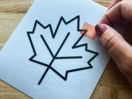 Fall Leaf Suncatcher Sticker Craft Kit