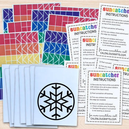 Bulk Christmas Party Suncatcher Craft Activity