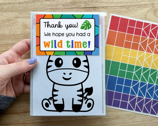 Zebra Suncatcher Craft Party Favor