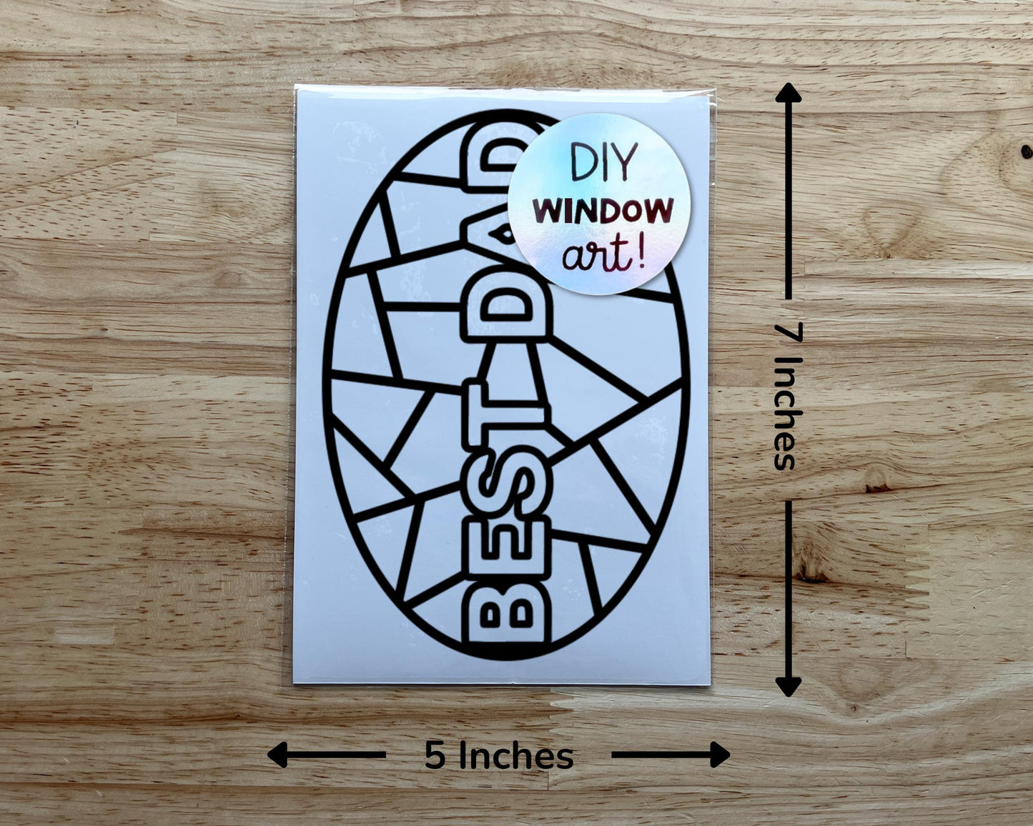 Best Dad Suncatcher Sticker Craft Kit