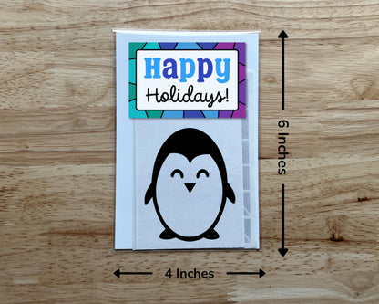 Mini Penguin Suncatcher Sticker Holiday Craft Kit