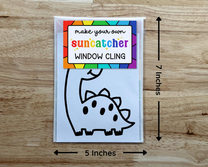 Brontosaurus Suncatcher Sticker Craft Kit