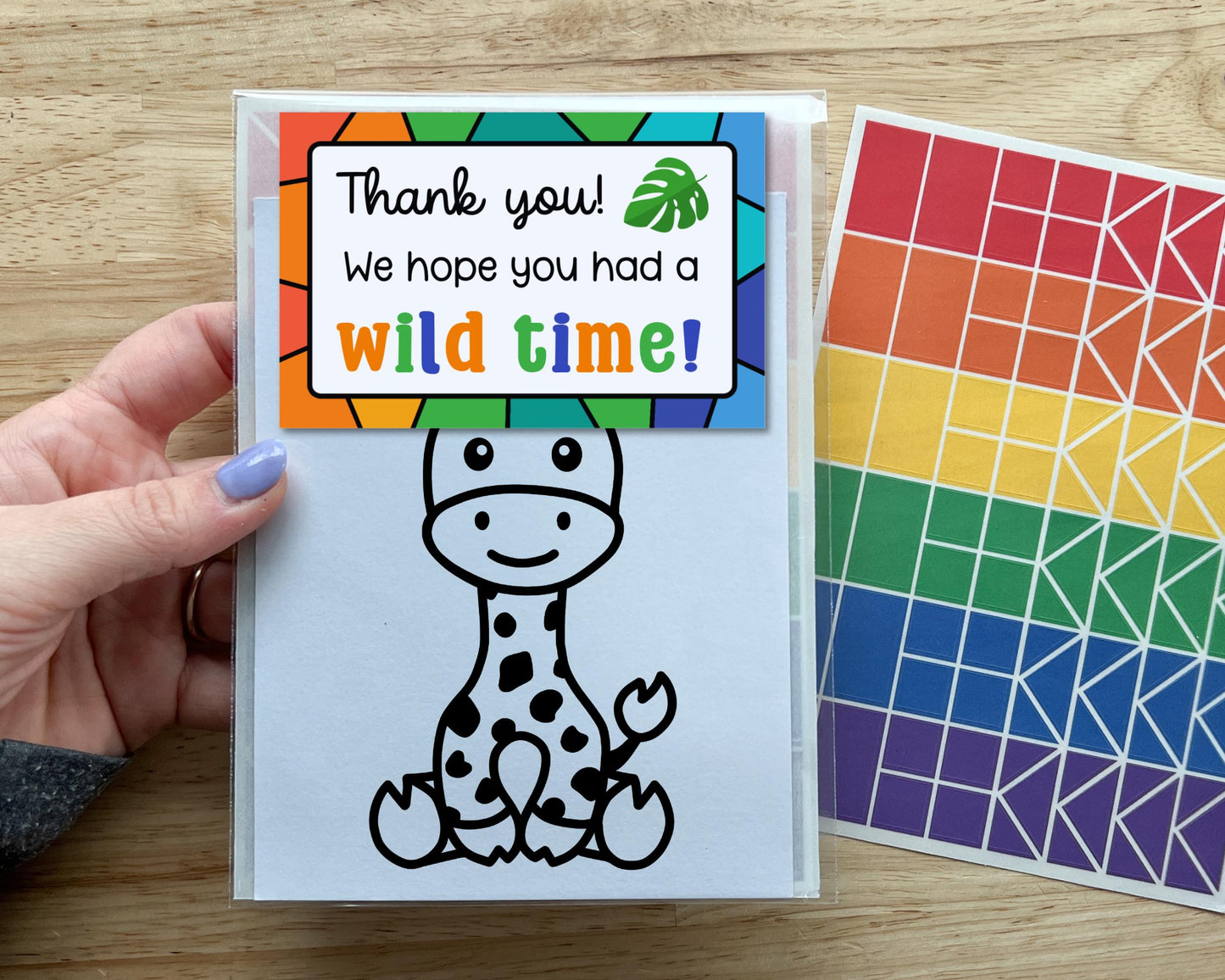 Giraffe Suncatcher Craft Party Favor