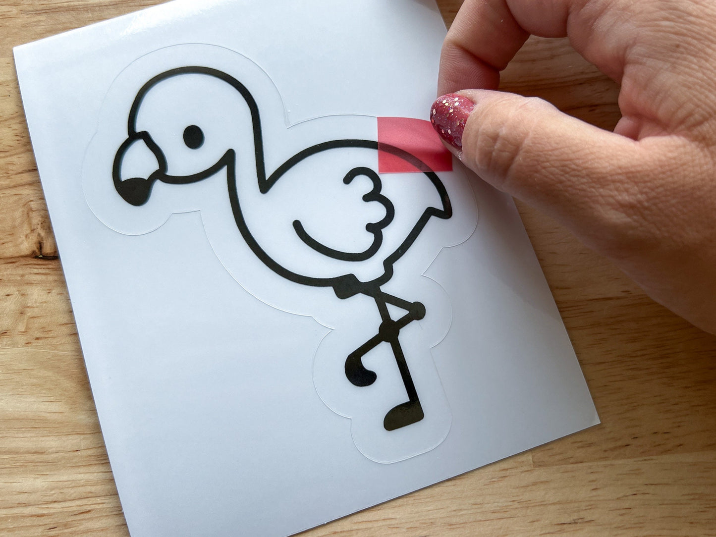 Flamingo Suncatcher Sticker Craft Kit