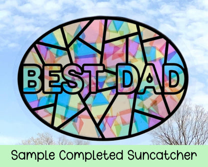Best Dad Suncatcher Sticker Craft Kit