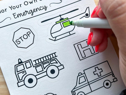 Rescue Vehicle Party Favor Bag