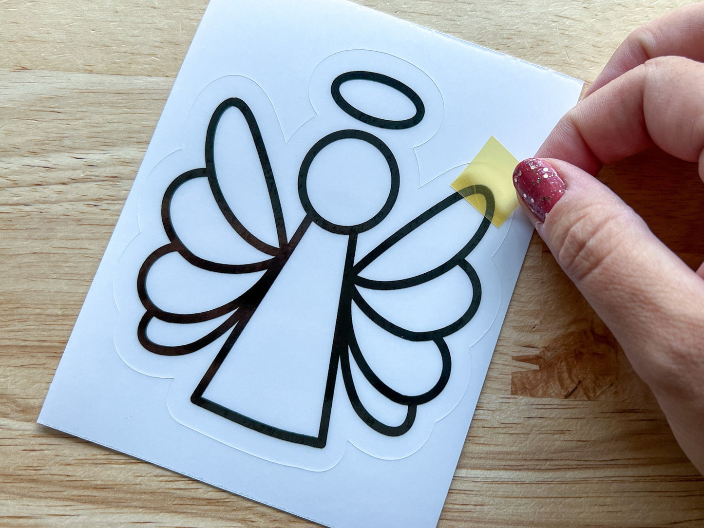 Christmas Angel Suncatcher, Holiday Craft Kit