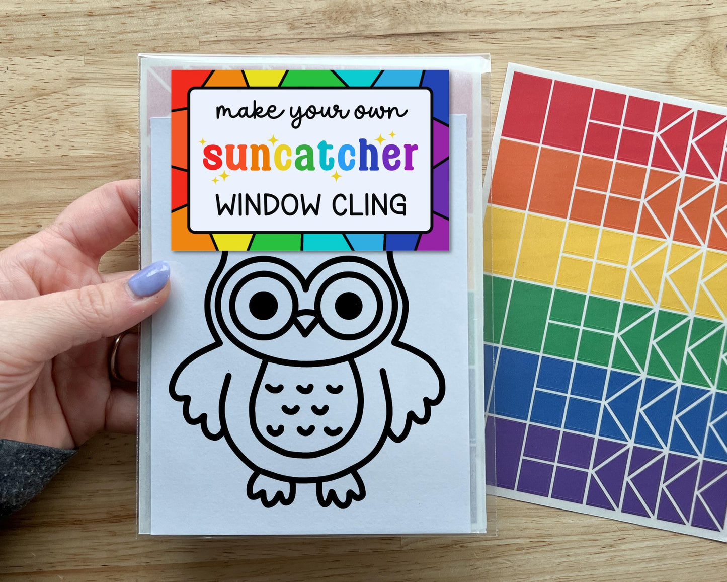 Owl Suncatcher Sticker Craft Kit