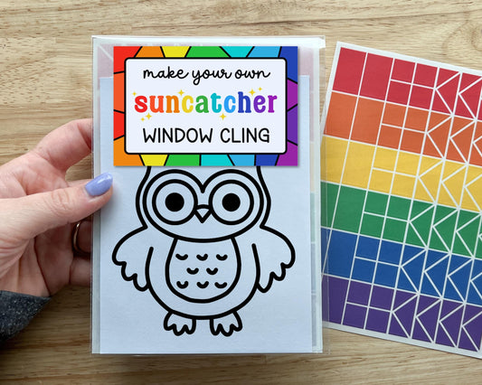 Owl Suncatcher Sticker Craft Kit
