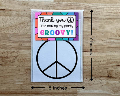 Peace Sign Suncatcher Craft Party Favor