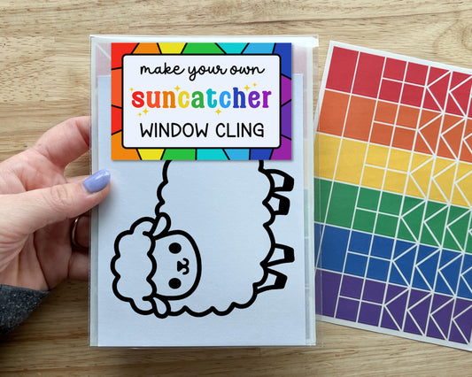 Sheep Suncatcher Sticker Craft Kit