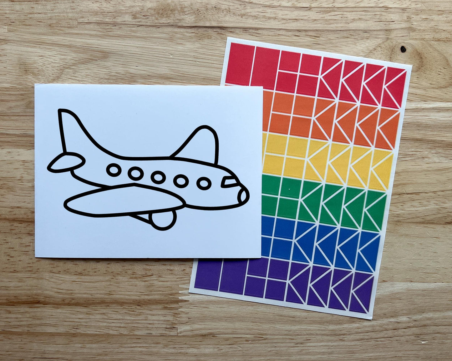 Airplane Suncatcher Sticker Craft Kit