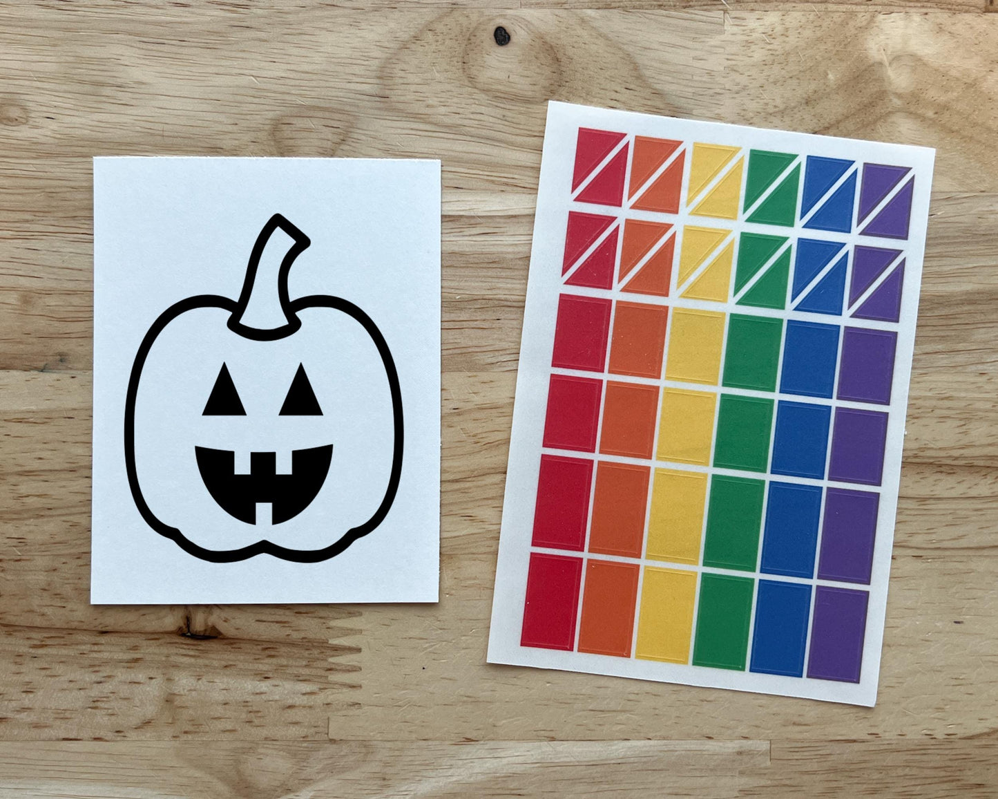 Mini Pumpkin Suncatcher Sticker Halloween Craft Kit