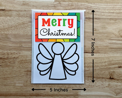 Christmas Angel Suncatcher, Holiday Craft Kit