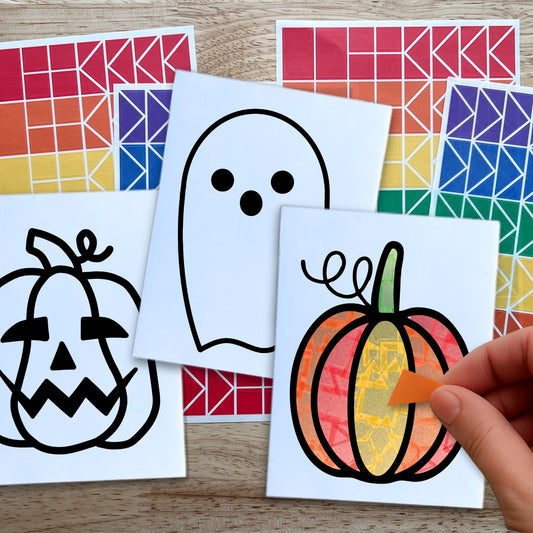 Bulk Halloween Party Suncatcher Craft Activity