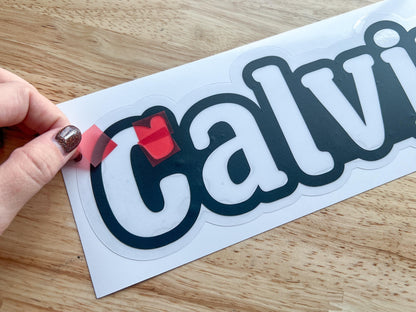 Personalized Large Name Suncatcher Sticker Craft Kit