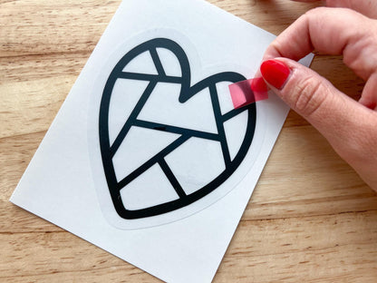 Valentines Day Class Favor, Heart Suncatcher Craft