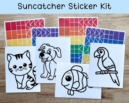 Pet Suncatcher Sticker Craft Kit Set of 4