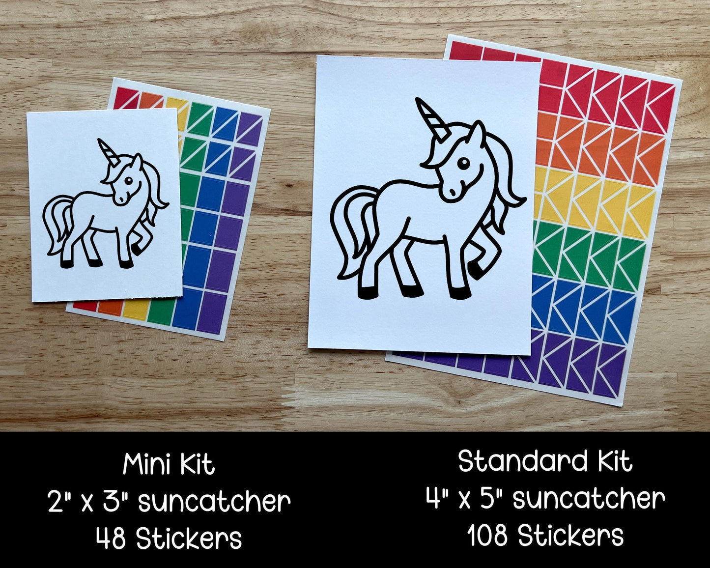 Unicorn Valentines Day Class Favor, Suncatcher Craft Kit