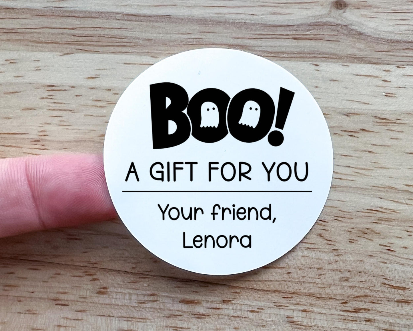 BOO! Halloween Party Favor Labels (set of 10)