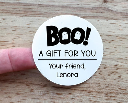 BOO! Halloween Party Favor Labels (set of 10)