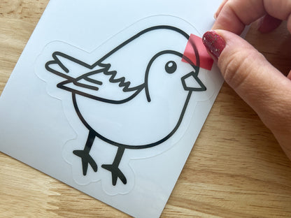 Bird Suncatcher Sticker Craft Kit