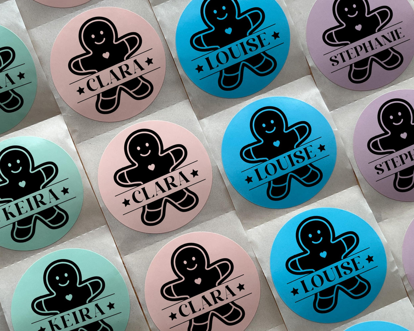 Gingerbread Man Christmas Gift Labels (Set of 10)